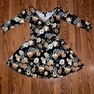 Forever 21 Long-sleeve, floral dress